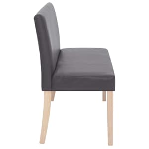 Lavice 139,5 cm šedá umělá kůže - obrázek 4
