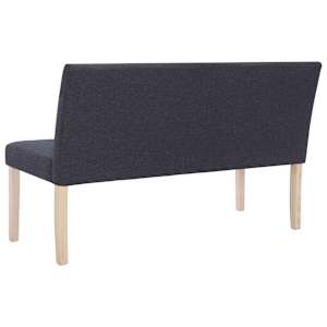 Lavice 139,5 cm tmavě šedá polyester - obrázek 5