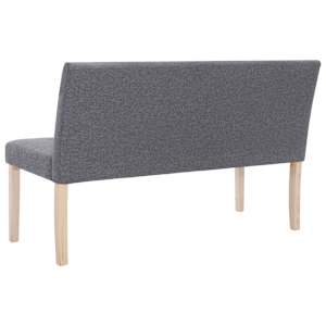 Lavice 139,5 cm světle šedá polyester - obrázek 5