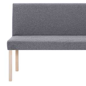Lavice 139,5 cm světle šedá polyester - obrázek 6