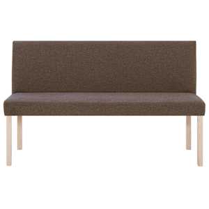 Lavice 139,5 cm hnědá polyester - obrázek 3