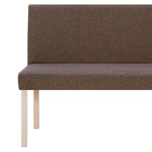 Lavice 139,5 cm hnědá polyester - obrázek 6