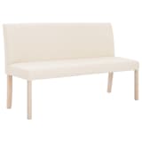 vidaXL Klop 139,5 cm krem poliester