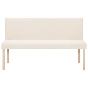 Lavice 139,5 cm krémová polyester - obrázek 3