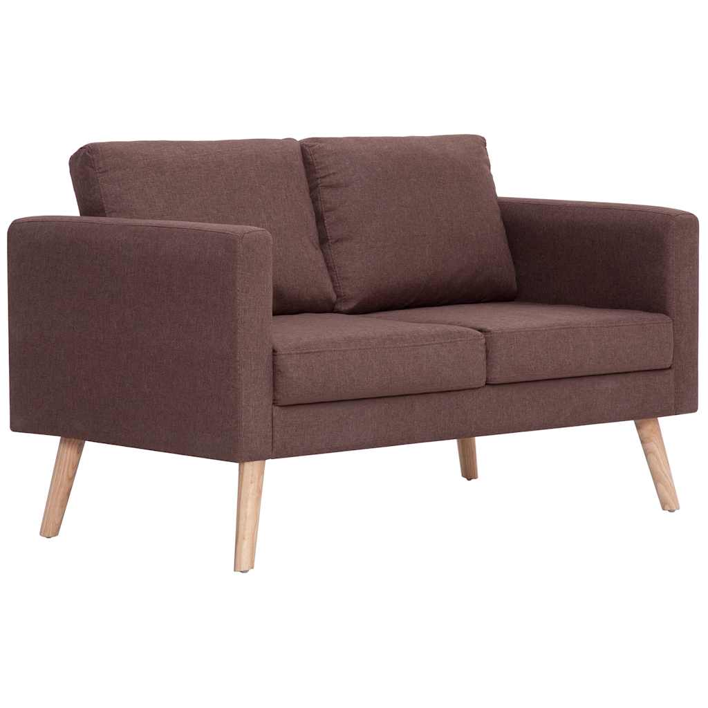 Thumbnail - vidaXL 2-Sitzer-Sofa Stoff Braun