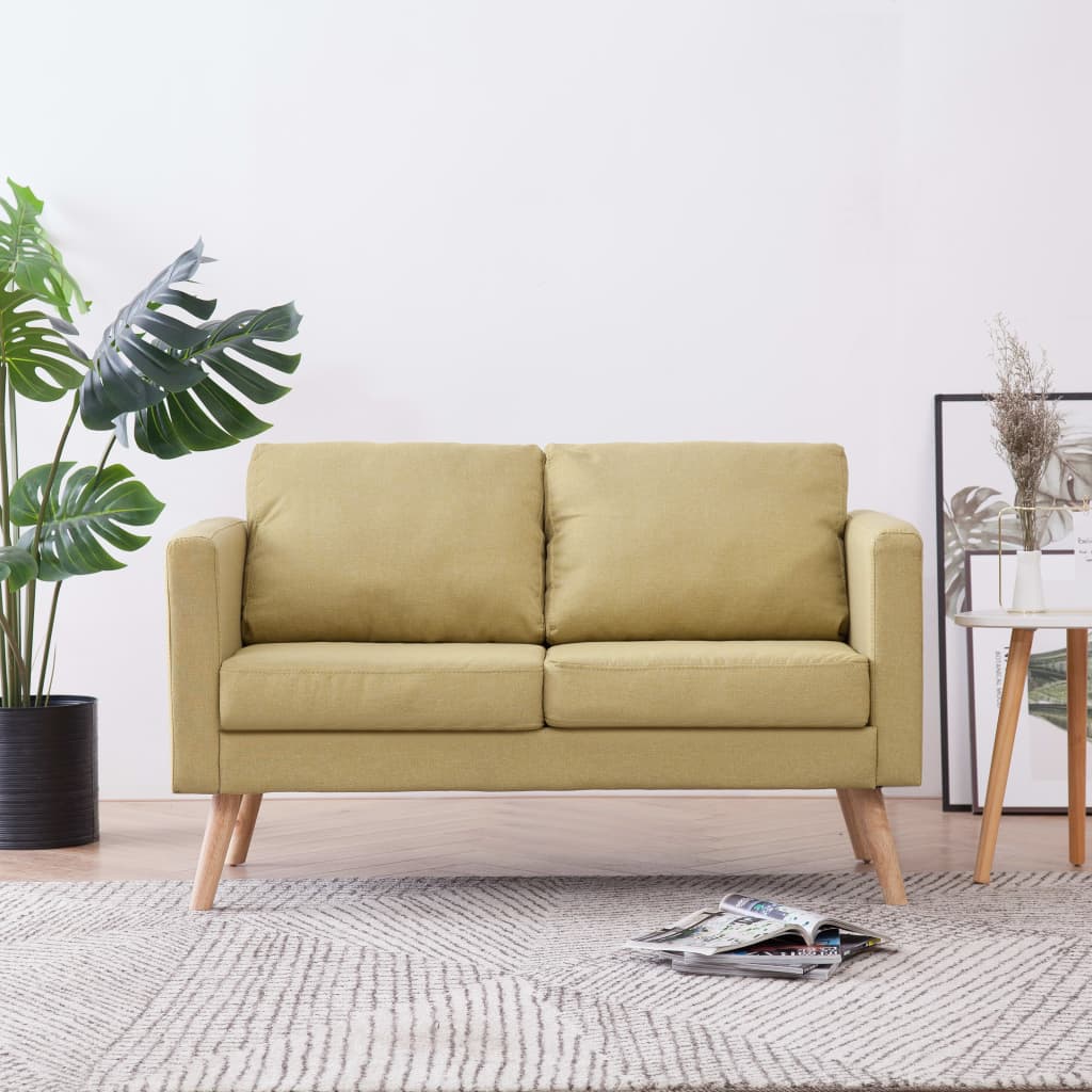 divvietīgs dīvāns, zaļš audums | Stepinfit.lv