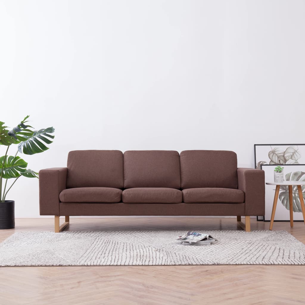 3-Sitzer-Sofa Stoff Braun kaufen