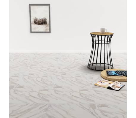 Tidyard Selbstklebende PVC Bodenplanken Fliesen 5,11 m/² PVC Laminat Dielen Taupe 55 STK