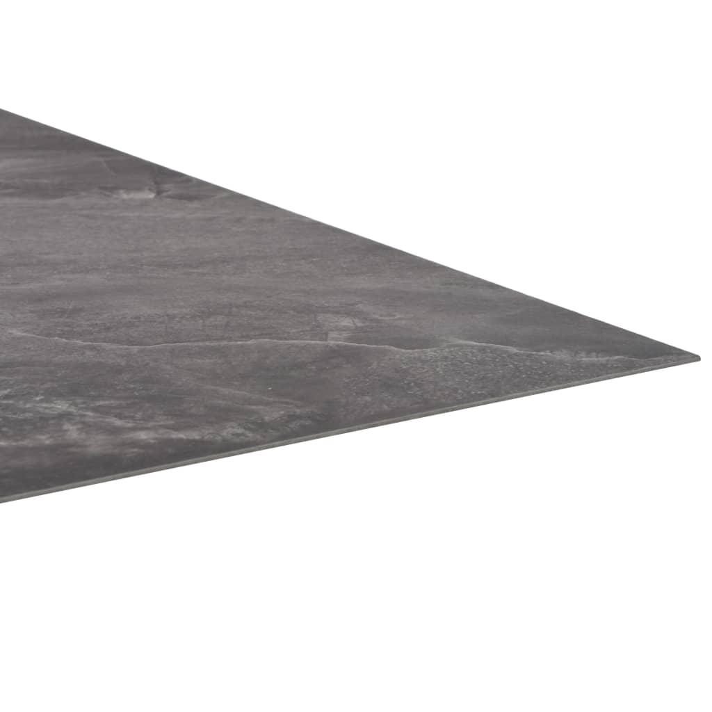 Fekete öntapadó PVC padló burkolólap mintával 5,11 m² 