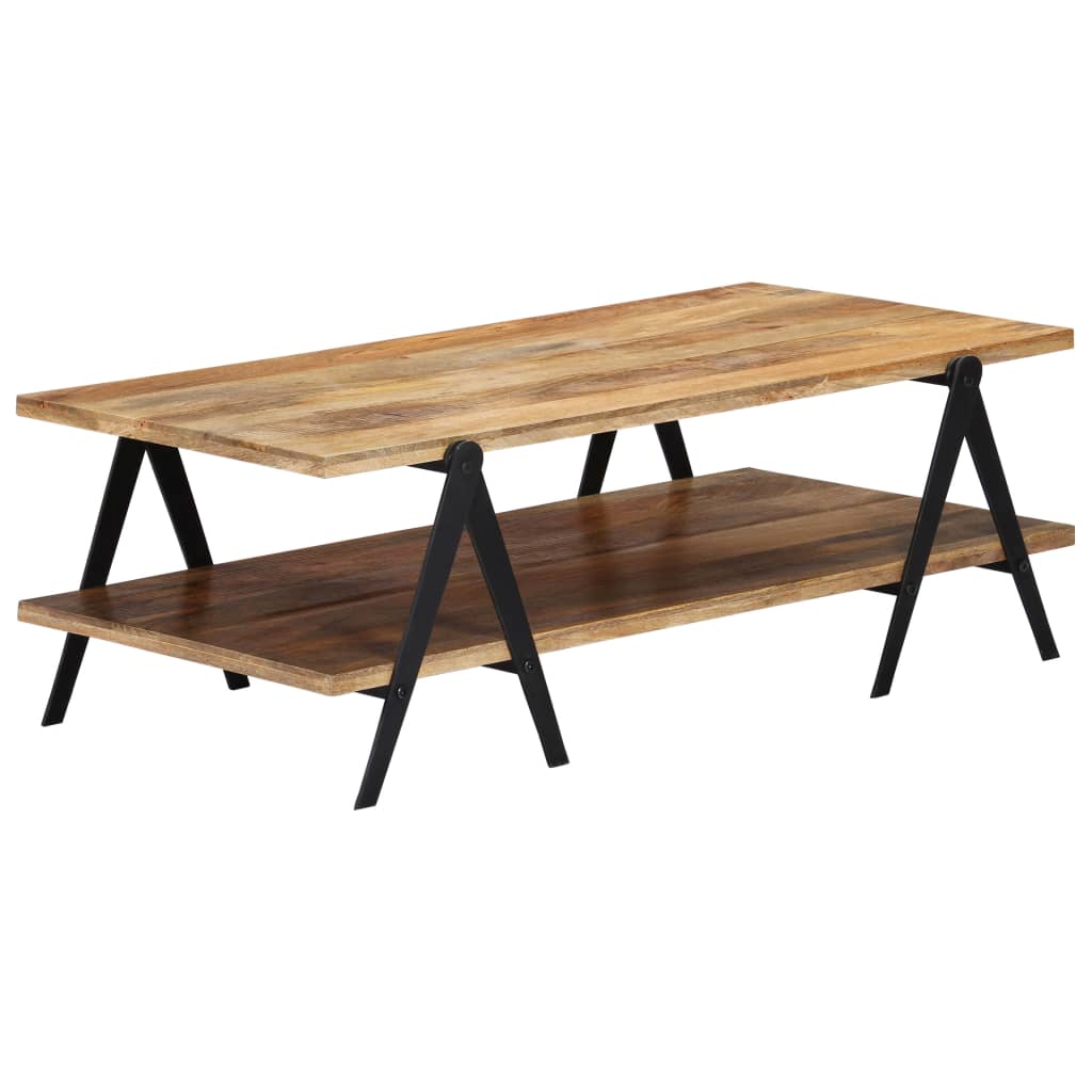 VidaXL Table Basse 115x60x40 Cm Bois De Manguier Massif