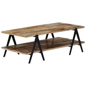 Konferenční stolek 115 x 60 x 40 cm masivní recyklované dřevo - obrázek 8