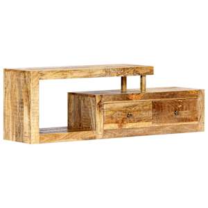 TV stolek 120 x 30 x 40 cm masivní mangovníkové dřevo - obrázek 11