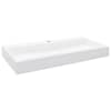 vidaXL valamu 100 x 46 x 11 cm mineraalvalatis/marmorvalatis valge
