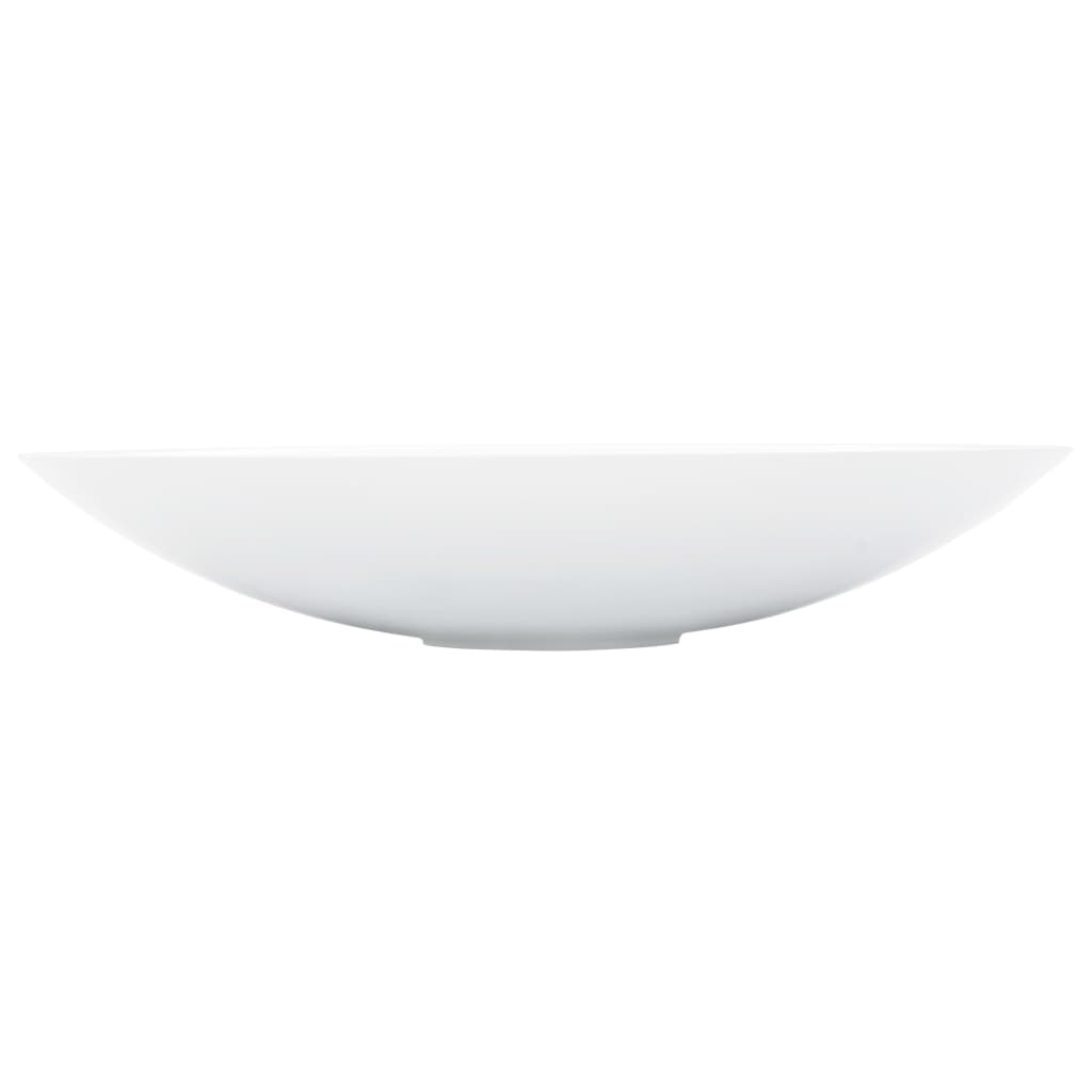 Fehér ásványöntvény/márványöntvény mosdókagyló 59,3x35,1x10,7 cm 
