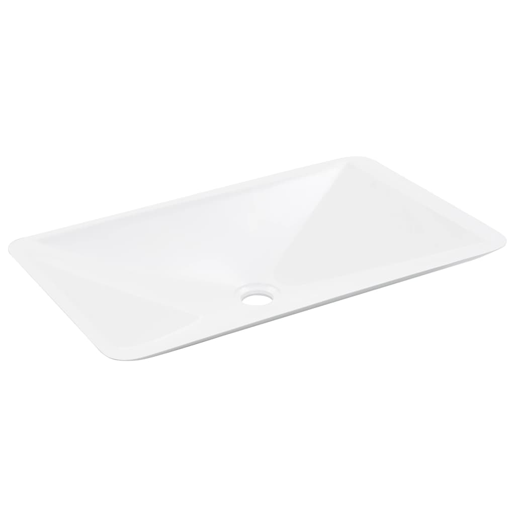 vidaXL Wash Basin 60x38x10 cm Mineral Cast/Marble Cast White