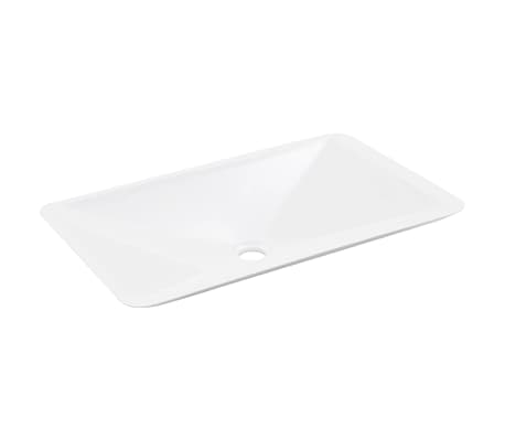 vidaXL Praustuvas, baltas, 60x38x10cm, mineralinis mi&scaron;inys/marmuras