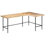 vidaXL Desk 120x60x76 cm Solid Mango Wood