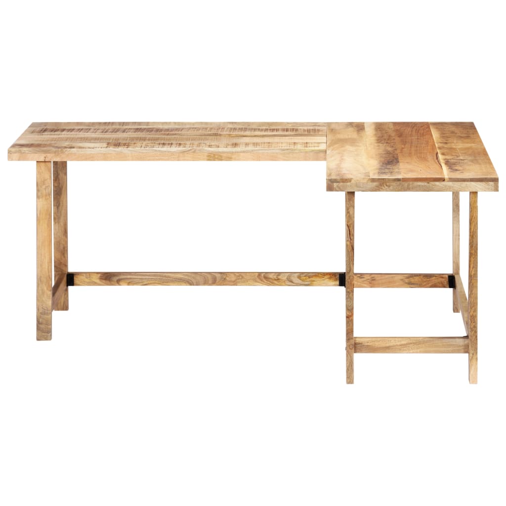 vidaXL Bureau 180x120x76 cm massief mangohout afbeelding