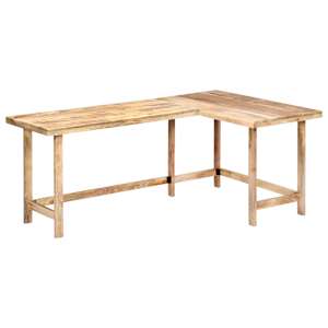 Psací stůl 180 x 120 x 76 cm masivní mangovníkové dřevo - obrázek 9