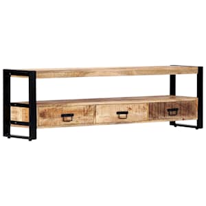TV stolek 150 x 30 x 45 cm masivní mangovníkové dřevo - obrázek 11