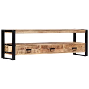 TV stolek 150 x 30 x 45 cm masivní mangovníkové dřevo - obrázek 12