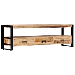 TV stolek 150 x 30 x 45 cm masivní mangovníkové dřevo - obrázek 8