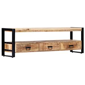 TV stolek 150 x 30 x 45 cm masivní mangovníkové dřevo - obrázek 9