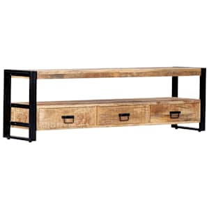 TV stolek 150 x 30 x 45 cm masivní mangovníkové dřevo - obrázek 10