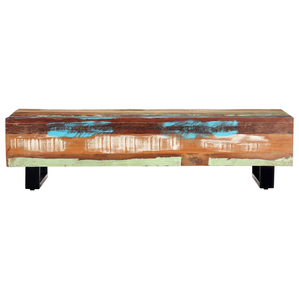 

vidaXL Salontafel 120x50x30 cm massief gerecycled hout en staal