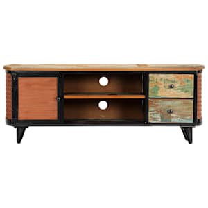 TV stolek 120 x 30 x 45 cm masivní recyklované dřevo - obrázek 2