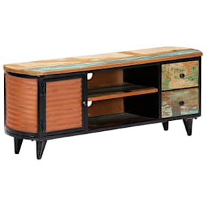 TV stolek 120 x 30 x 45 cm masivní recyklované dřevo - obrázek 11