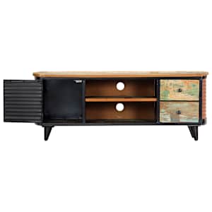 TV stolek 120 x 30 x 45 cm masivní recyklované dřevo - obrázek 4