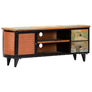 TV stolek 120 x 30 x 45 cm masivní recyklované dřevo - obrázek 8