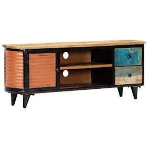 TV stolek 120 x 30 x 45 cm masivní recyklované dřevo - obrázek 9