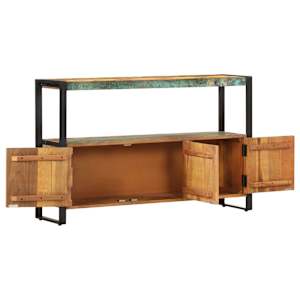 Příborník 120 x 30 x 75 cm masivní recyklované dřevo - obrázek 4