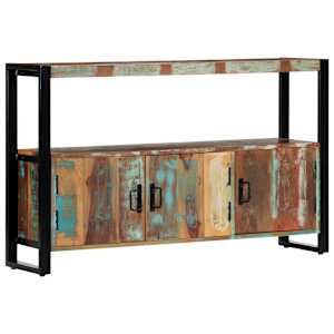 Příborník 120 x 30 x 75 cm masivní recyklované dřevo - obrázek 8