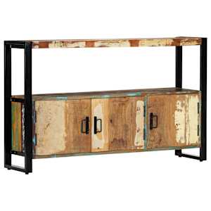 Příborník 120 x 30 x 75 cm masivní recyklované dřevo - obrázek 9