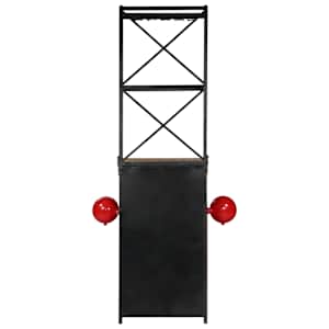 Stojan na víno traktor 49 x 31 x 172 cm masivní mangovník - obrázek 4