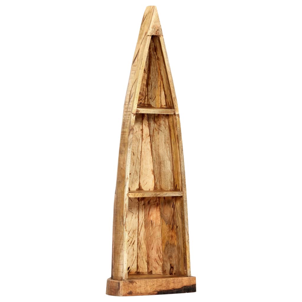 Holzschrank in Bootform 40 x 30 x 130 cm Mango-Massivholz