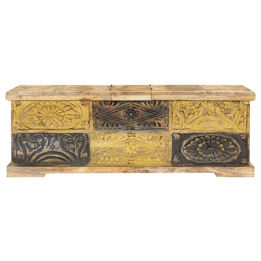 vidaXL Salontafel 100x50x35 cm massief mangohout