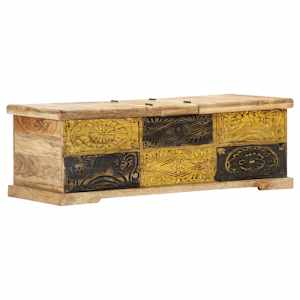 Konferenční stolek 100 x 50 x 35 cm masivní mangovníkové dřevo - obrázek 11