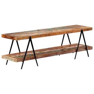 TV stolek 160 x 40 x 50 cm masivní recyklované dřevo - obrázek 6