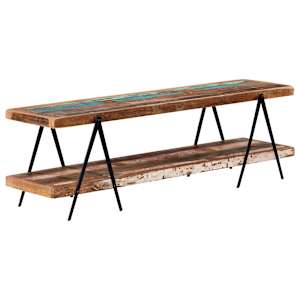 TV stolek 160 x 40 x 50 cm masivní recyklované dřevo - obrázek 7