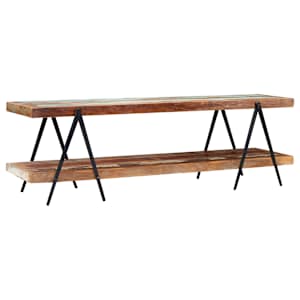 TV stolek 160 x 40 x 50 cm masivní recyklované dřevo - obrázek 10