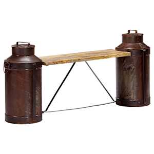 vidaXL piimap&uuml;ttidega esikupink, 150 x 33 x 64 cm, mangopuit