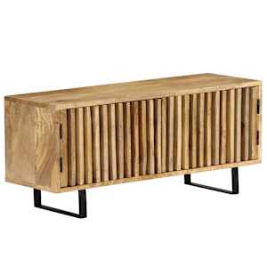 TV stolek 90 x 30 x 40 cm masivní mangovníkové dřevo - obrázek 3