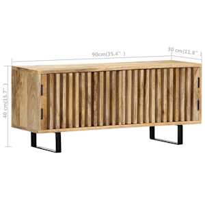 TV stolek 90 x 30 x 40 cm masivní mangovníkové dřevo - obrázek 10