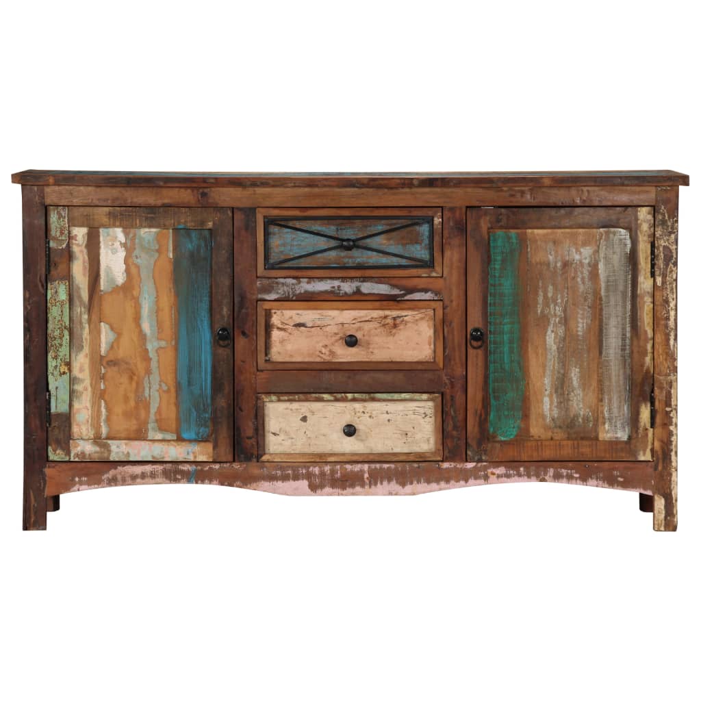 Příborník 150 x 40 x 80 cm masivní recyklované dřevo