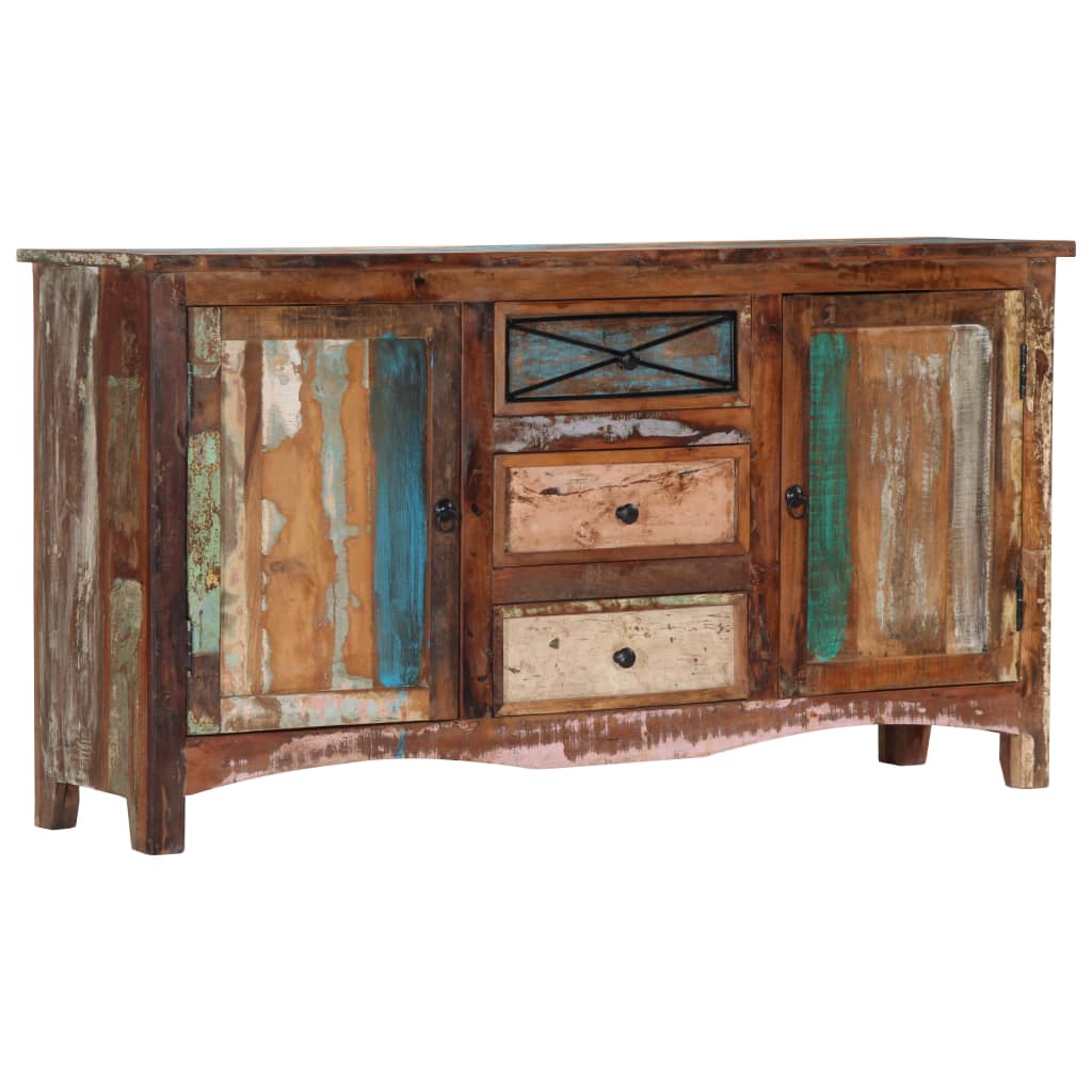 Příborník 150 x 40 x 80 cm masivní recyklované dřevo