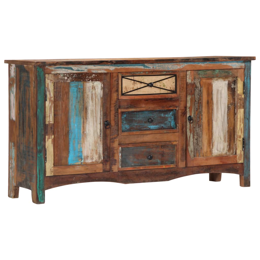 Příborník 150 x 40 x 80 cm masivní recyklované dřevo